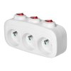 Distributor priză 3x2P+E cu întrerupătoare