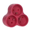 Priză electrică triplă roz 16A
