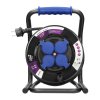 Tambur de cablu extensibil 20m, 4 prize IP44