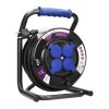 Tambur de cablu extensibil 20m, 4 prize IP44