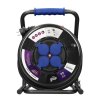 Cablu prelungitor pe tambur 40m, 4 prize, IP44