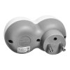 Adaptor electric dublu alb-gri