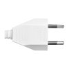 Ștecher alb plat 2,5A 250V fără împământare