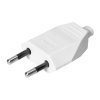 Ștecher alb plat 2,5A 250V fără împământare