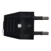 Ștecher plat negru 250V 2,5A fără pini