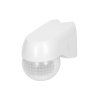 Senzor de mișcare exterior 220° IP44 alb