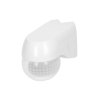 Senzor de mișcare exterior 220° IP44 alb