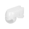 Senzor de mișcare exterior 220° IP44 alb