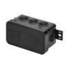 Cutie de conexiuni impermeabilă neagră IP54 80x45x41mm