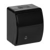 Buton sonerie exterior negru IP44