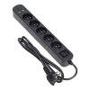 Protectie la supratensiune 5 prize + 2 USB, cablu 1,5m