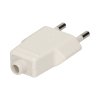 Ștecher universal mini european alb