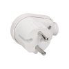 Priză unghiulară albă compatibilă 230V.