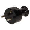 Ștecher electric drept negru 230V
