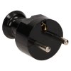 Ștecher electric drept negru 230V