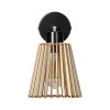 Aplica de perete din lemn negru E27 60W