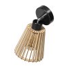 Aplica de perete din lemn negru E27 60W