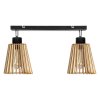 Lustră din lemn negru E27, 2x60W tavan/perete