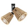 Lustră din lemn negru E27, 2x60W tavan/perete