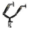 Suport pentru două monitoare 17-27" cu piston cu gaz