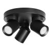 Spot negru de tavan 3xGU10 IP20