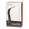 Lampă LED de masă 5W cu ceas deșteptător, 400lm, neagră