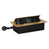 Priză pentru mobilier cu încărcător USB, aurie