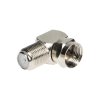 Adaptor F cupru, conector drept-unghiular