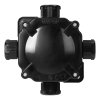 Cutie de conexiuni impermeabilă 4 intrări 144x144mm neagră