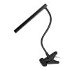 Lampă de birou LED cu clemă, 5W, 4000K, neagră
