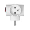 Adaptor cu comutator 3x2P+E pentru priză