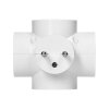 Adaptor cu 4 prize cu protecție la supratensiune