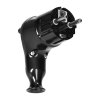 Conector unghiular cu ejector 16A/250V, negru