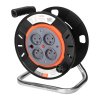 Tambur cu cablu 25m 4 prize IP20 230V 16A