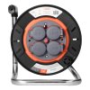 Tambur cu cablu rezistent 25m, 4 prize, IP44