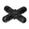 Conector etanș cu 4 căi pentru cablu IP68 3x4mm