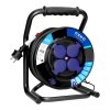 Tambur de prelungire cablu 40m, 4 prize IP44