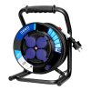 Tambur de prelungire cablu 40m, 4 prize IP44
