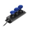 Prelungitor fix IP44 3m 3-prize