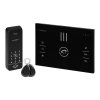 Interfon audio fără căști cu RFID și cod, negru