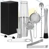 KI0009 SET BARMAN PENTRU BĂUTURI SHAKER, 11 ELEMENTE.
