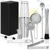 KI0009 SET BARMAN PENTRU BĂUTURI SHAKER, 11 ELEMENTE.