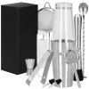 KI0009 SET BARMAN PENTRU BĂUTURI SHAKER, 11 ELEMENTE.