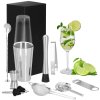 KI0009 SET BARMAN PENTRU BĂUTURI SHAKER, 11 ELEMENTE.