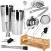 KI0011 SET DE BARMAN PENTRU BĂUTURI SHAKER 600/750 ML, 14 BUC.