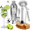 KI0012 SET BARMAN PENTRU BĂUTURI SHAKER 750 ML, 12 PIESE.