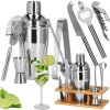 KI0022 SET BARMAN PENTRU BĂUTURI SHAKER 550 ML, 8 PIESE.