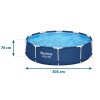 Piscină de grădină cu cadru 305 x 76 cm 8în1 Bestway 56679
