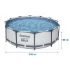 Piscină de grădină cu structură 366 x 100 cm 17în1 Bestway 56418