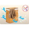 Coș de rufe murdare din bambus cu capac 100 l Massido